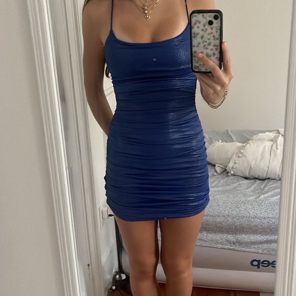 Lucy in the Sky Dresses & Skirts - Shimmer halter mini dress from Lucy in the sky